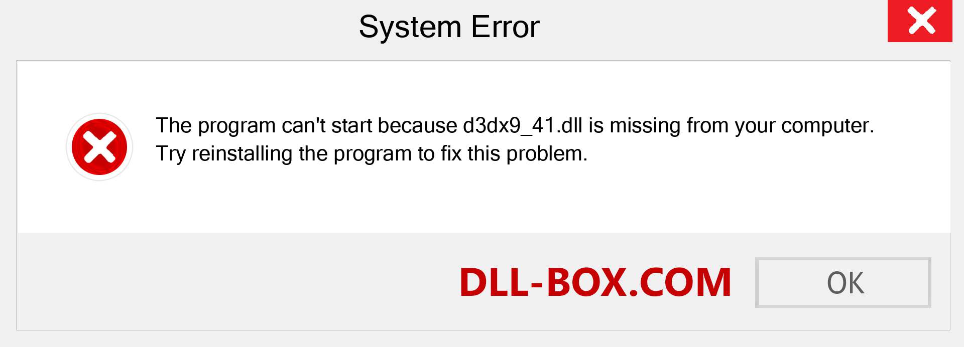 d3dx9_41.dll file is missing?. Download for Windows 7, 8, 10 - Fix  d3dx9_41 dll Missing Error on Windows, photos, images